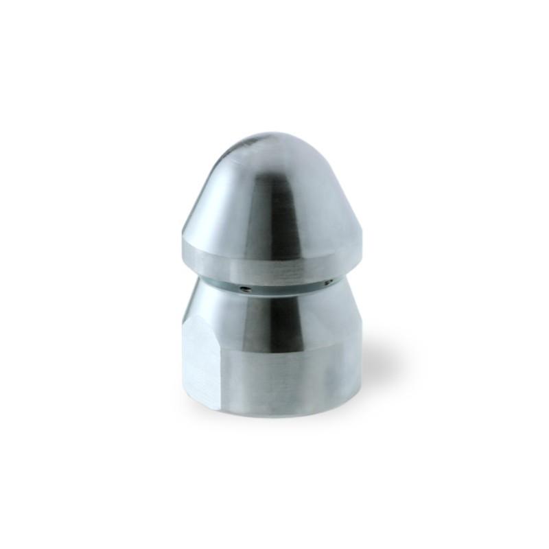 Ugello Testa Tonda Ø32mm da 3/4" F in Acciaio INOX con inserti Standard