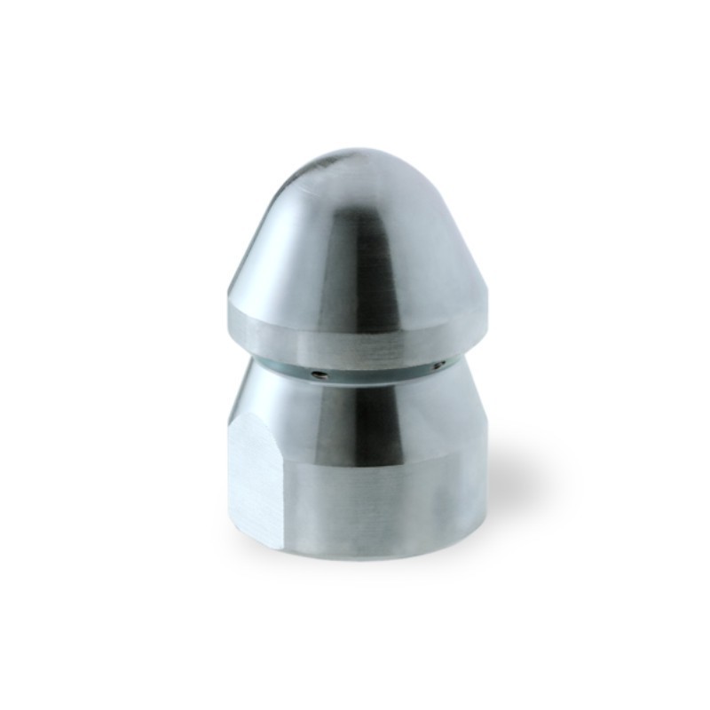 Ugello Testa Tonda Ø45mm da 1" F in INOX con inserti Standard per autospurgo