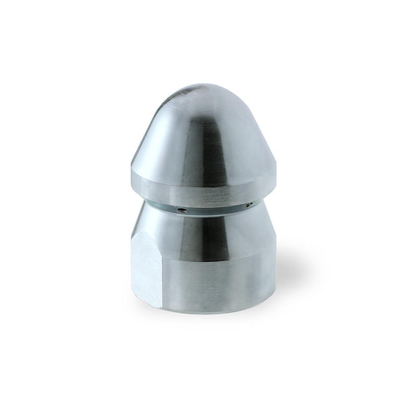 Ugello Testa Tonda Ø60mm da 1" 1/4" F in Acciaio con inserti INOX