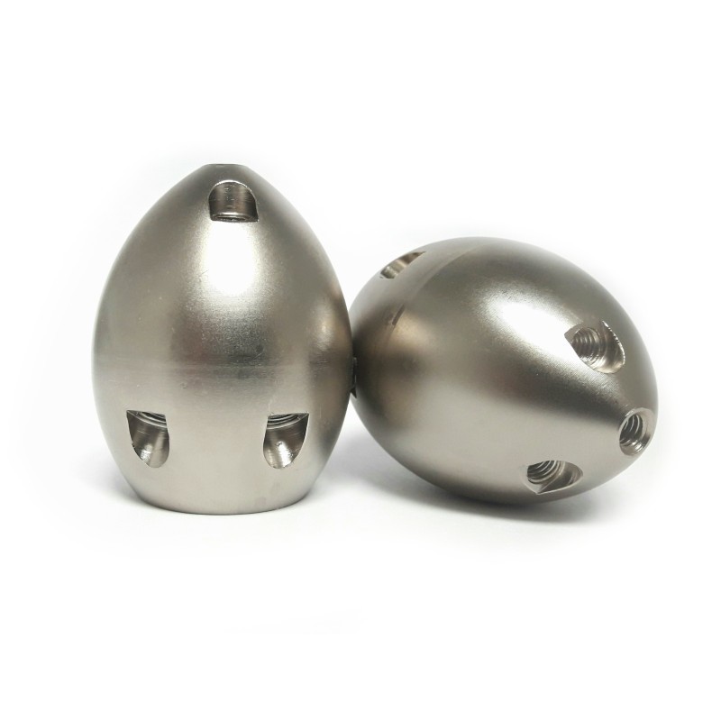 Ugello Ovoidale Ø48mm da 3/4" F in INOX con inserti INOX