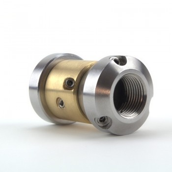Rotating nozzle with 90 ° opposed jets Ø35mm, 3/8 "F, INOX inserts and Stopper Head
