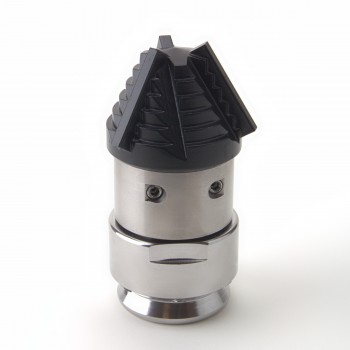 Rotating nozzle with 90 ° opposed jets Ø35mm, 3/8 "F, INOX inserts and Stopper Head