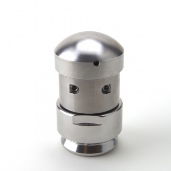 Rotating nozzle with 90 ° opposed jets Ø35mm, 3/8 "F, INOX inserts and Stopper Head
