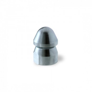 Ugello Testa Tonda Ø28mm da 1/2" in Acciaio INOX con inserti Standard